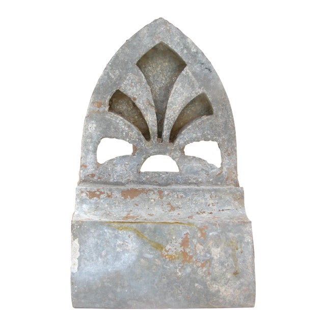 Antique English or French Zinc Architectural Element For Sale