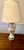 Urn Porcelain Vintage Lamp With Floral Designs For Sale - Image 4 of 12