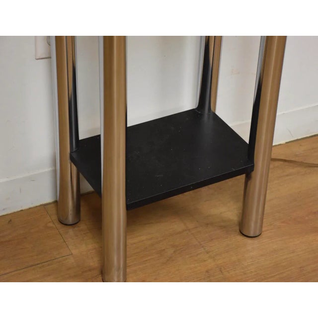 1970s 1970s Modern Chrome Clock For Sale - Image 5 of 8