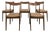 Vinatge Scandinavian Brown Chairs, Set of 5 For Sale