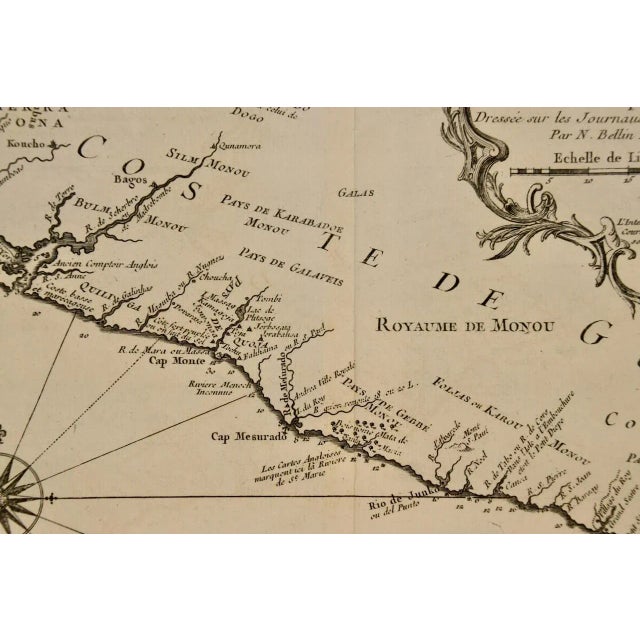 West Coast of Africa, Guinea: An 18th Century Map by Bellin For Sale In San Francisco - Image 6 of 6
