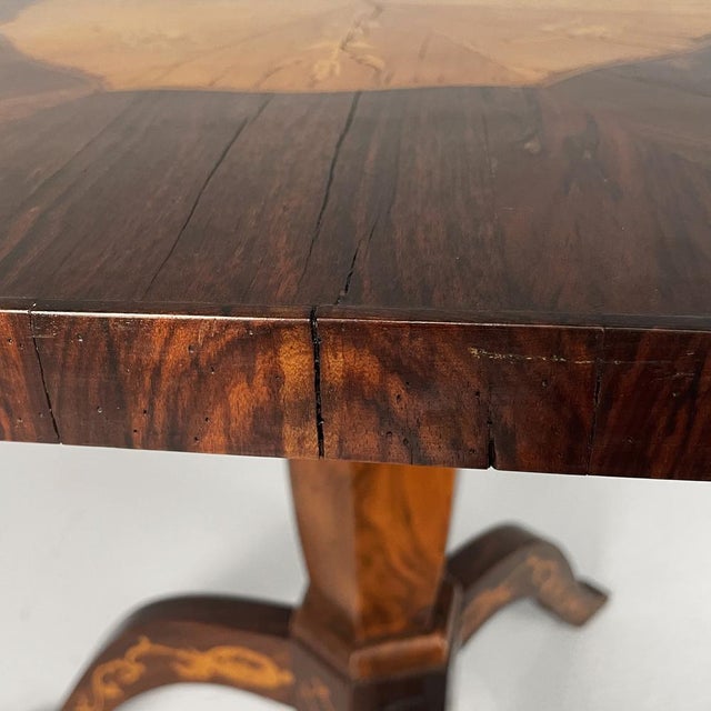 Italian Octagonal Wooden Coffee Table, 1800s For Sale - Image 10 of 18