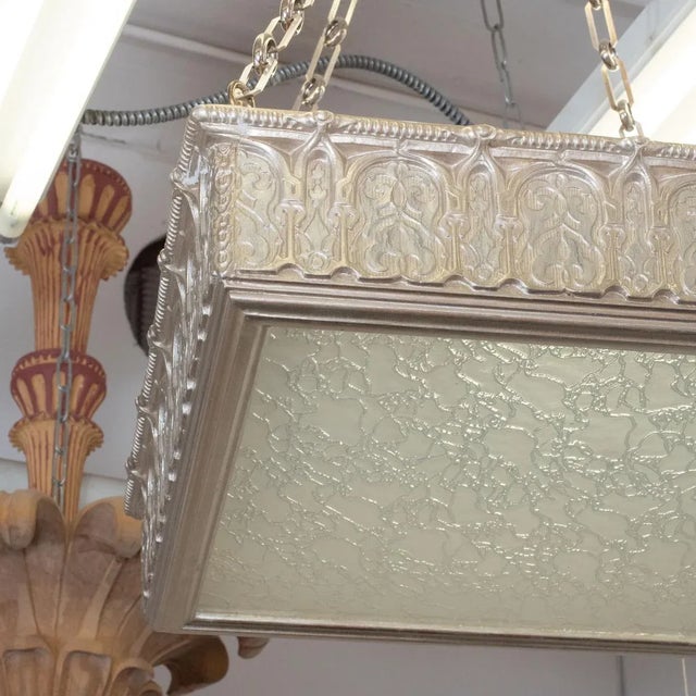 Giltwood Two-Tier Pendant by Carlos Villegas For Sale - Image 4 of 9