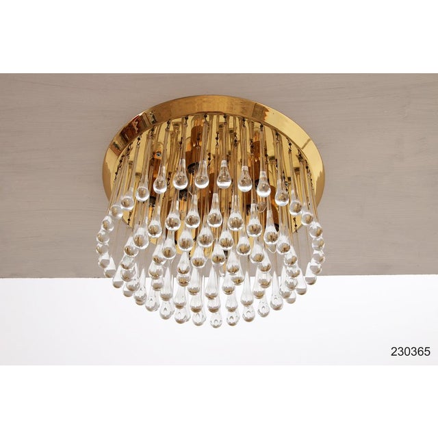 Large Raindrop Hanging Lamp in Murano Glass by J.T. Kalmar, Austria, 1970s For Sale - Image 11 of 15