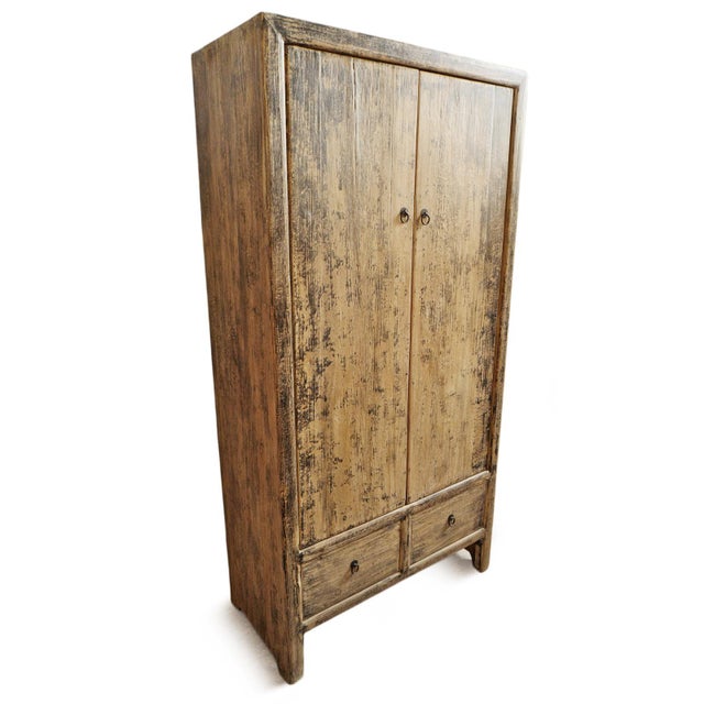 Mid 20th Century Vintage Village Armoire Storage Chairish