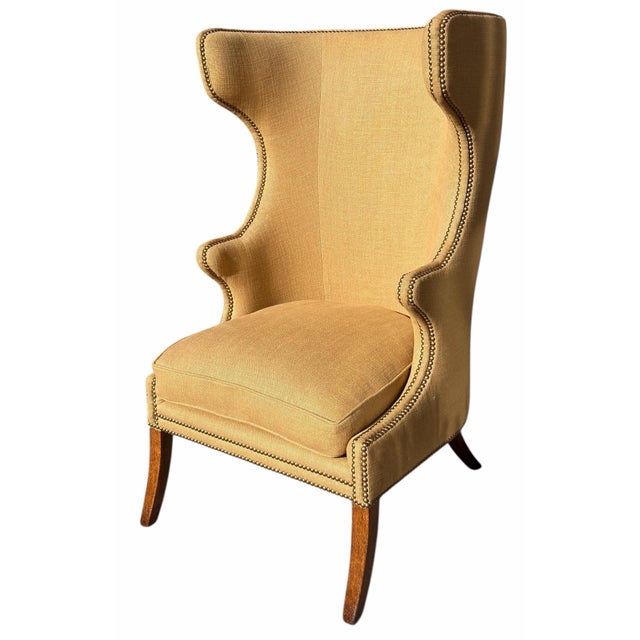 Formations Dennis & Leen for Formations Furniture Wingback Arm Chair - 1 of 2 For Sale - Image 4 of 7