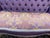 1980 French Louis XVI Gilt Purple Damask Settee 1Pc For Sale - Image 13 of 15
