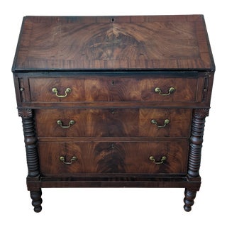 19th Century Mahogany Secretary Dresser For Sale