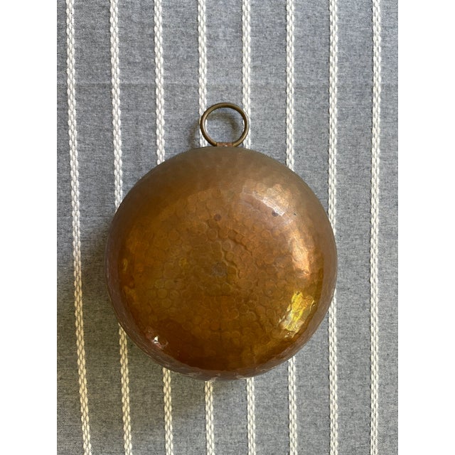 Mid 20th Century Vintage Hammered Copper Bowl For Sale - Image 5 of 6