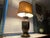 Designer Frederick Cooper Art Nouveau Style Ceramic Table Lamp With Original Woven Shade For Sale - Image 9 of 18