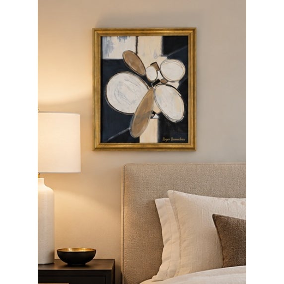 Title: Organic Contours Modern Painting, Framed by Bryan Boomershine For Sale In Palm Springs - Image 6 of 9