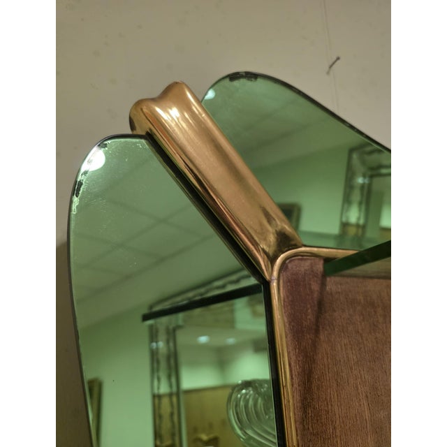 Glass Vintage Mirror by Luigi Fontana, 1940s For Sale - Image 7 of 17