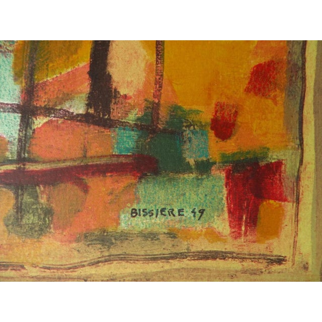 Modern Roger Bissiere, Abstract Composition, Lithograph For Sale - Image 3 of 6