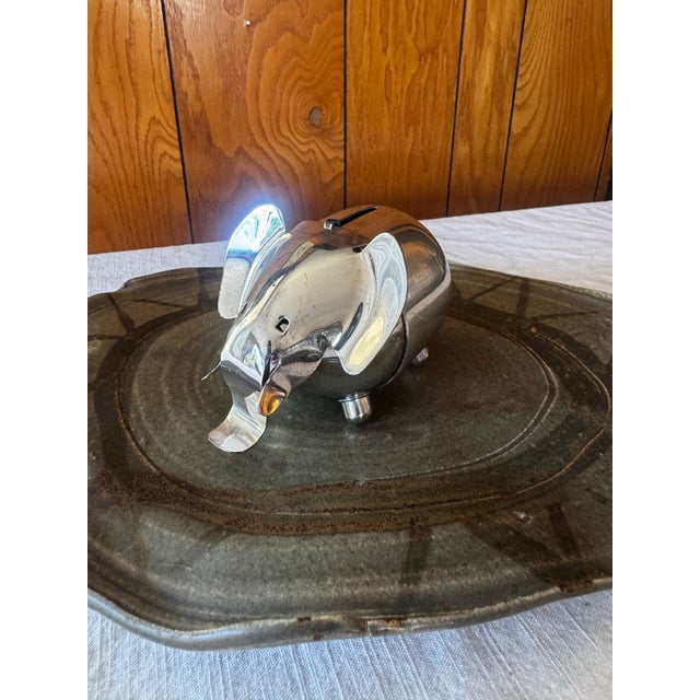 Mid 20th Century Mid 20th Century Napier Silver Elephant Coin Bank For Sale - Image 5 of 11