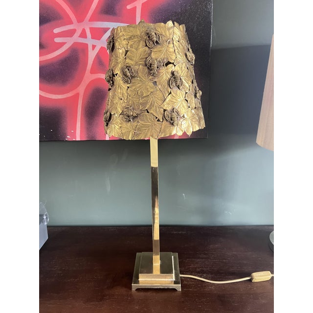 Mid-Century Modern Table Lamp in Brass For Sale - Image 4 of 10