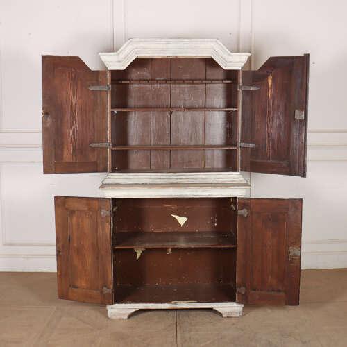 Swedish Painted Linen Cupboard For Sale - Image 10 of 12