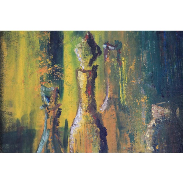 Vintage Moody Abstract Still Life Painting of Bottles For Sale In Milwaukee - Image 6 of 10