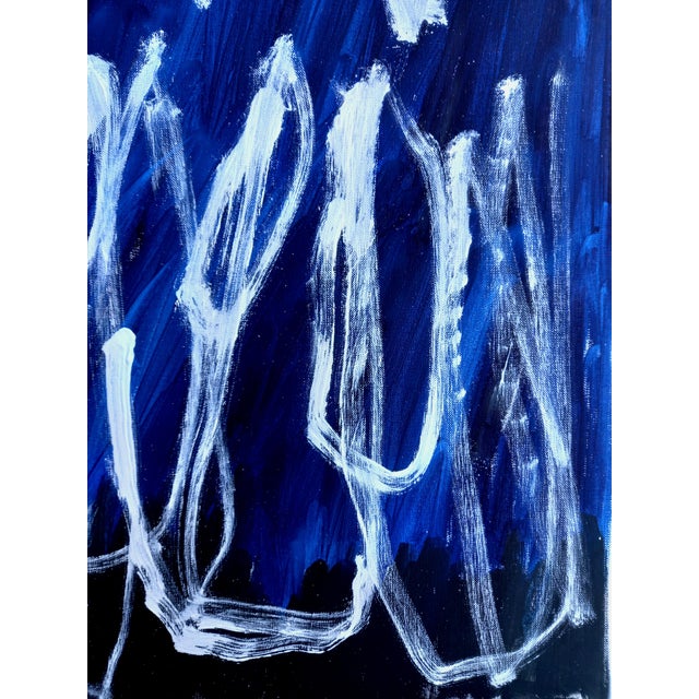 Writings No. 4 is an original abstract painting by Diane Grant, exploring gesture, movement, rhythm, and the expressive...