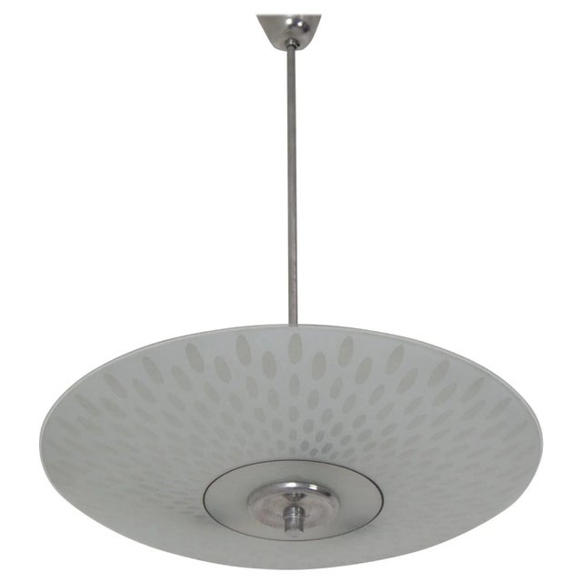 Glass Pendant Lamp from Napako, 1970s For Sale - Image 11 of 11