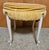 Vintage French-Style Upholstered Vanity Stool With Cabriole Legs For Sale - Image 4 of 12