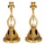 Bronze Antique English Gilded Bronze Candlesticks - a Pair For Sale - Image 8 of 8