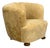 Danish Modern, Banana Style Tub Chair, Beech, Honey Sheepskin, Denmark, 1930s For Sale