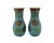 Japanese Late 19th Century Totai Shippo Pair of Large Japanese Cloisonne on Porcelain Enamel Vases For Sale - Image 3 of 7