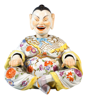 Porcelain Seated Buddha Figure by Kaendler for Meissen, 1958