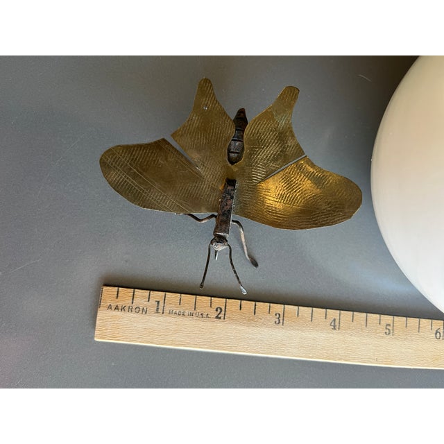 Brass Moth Insect Handmade French 2 X 4 For Sale - Image 16 of 16