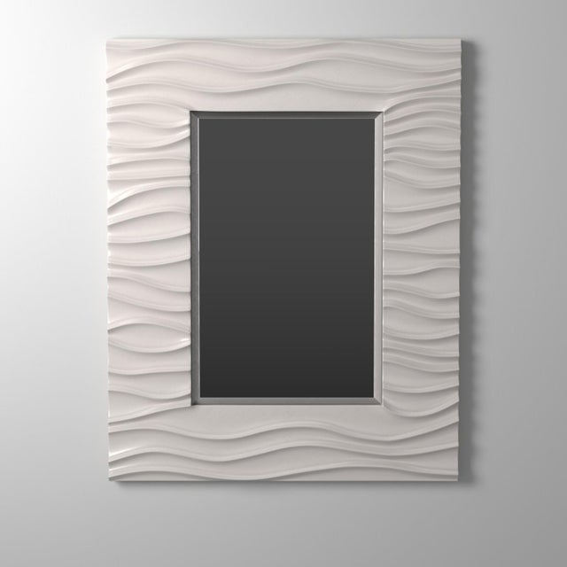 Zenith Mirror - Glossy White For Sale - Image 9 of 11