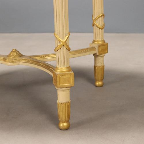 Goldenrod Center Table in Carved Wood For Sale - Image 8 of 11