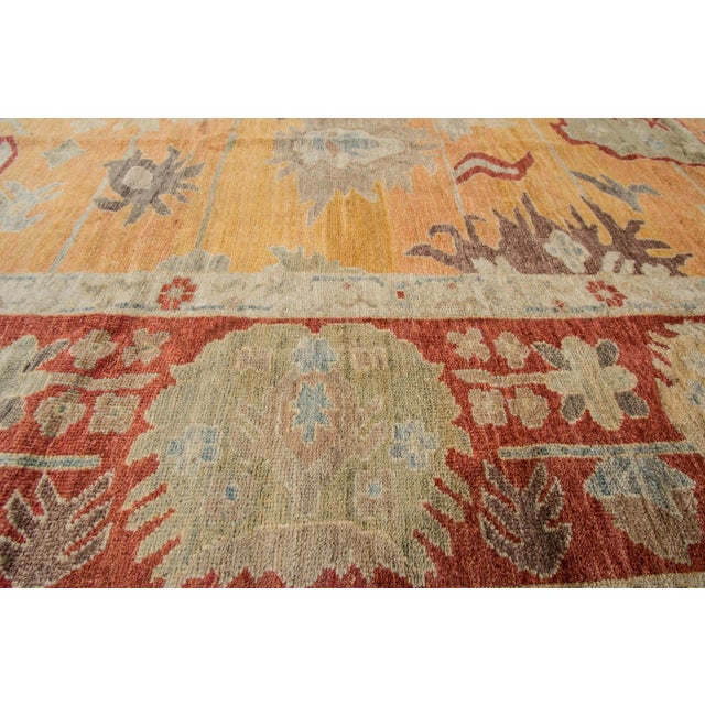 21st Century Contemporary Sultanabad Wool Rug 10 X 14 For Sale - Image 4 of 8