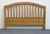 Late 20th Century Ragazzi Furniture Solid Oak Early American Country Full Size Slatted Headboard - Made in Quebec For Sale - Image 5 of 5