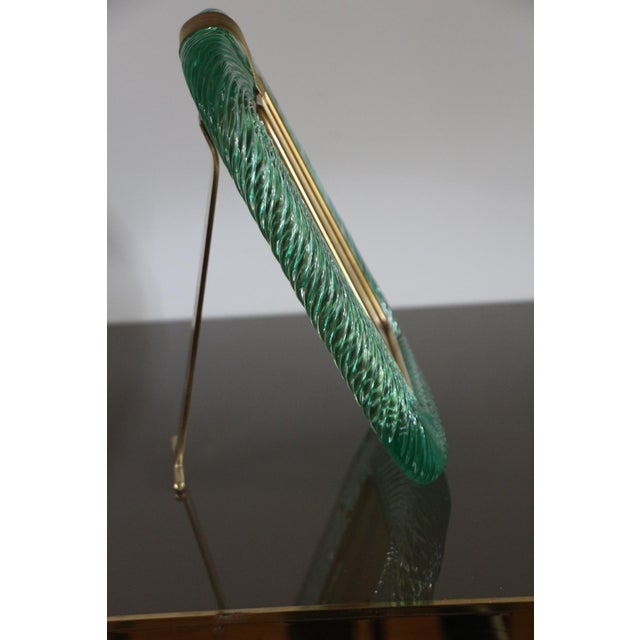 Aquamarine Murano Glass Frame, 2000s For Sale - Image 10 of 17