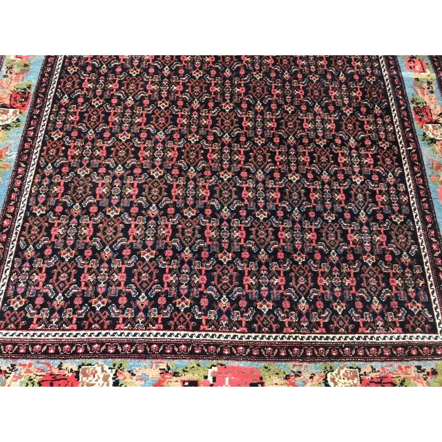 Antique Kurdish Senneh Rug For Sale - Image 6 of 14