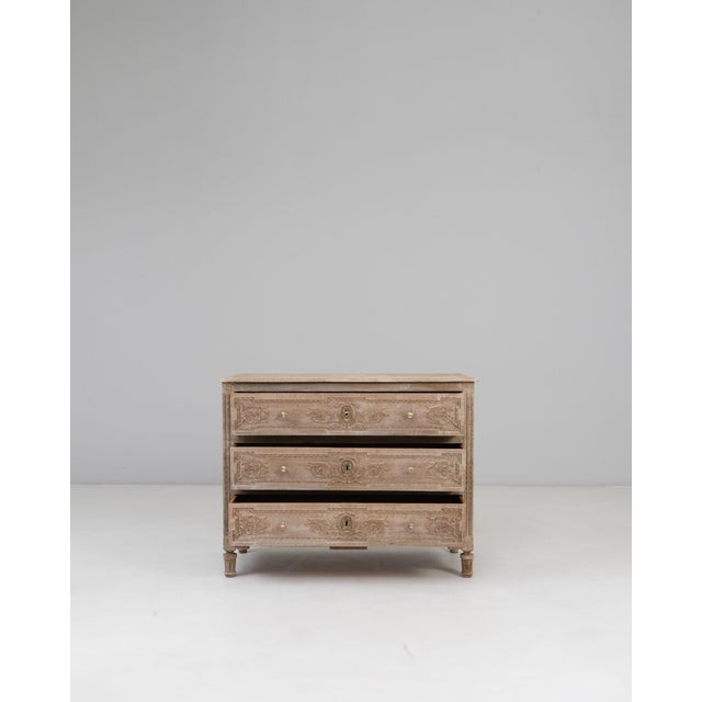 19th Century French Gustavian Oak Chest of Drawers For Sale - Image 17 of 18