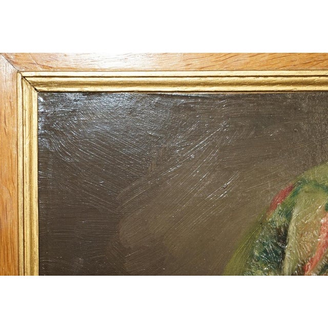 French Napoleon III Artist, Gentleman in Headscarf, 1860, Oil Painting, Framed For Sale - Image 6 of 18