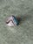 Tribal Late 20th Century Elegant Blue Copper Turquoise Ring, Size 6.5 For Sale - Image 3 of 3