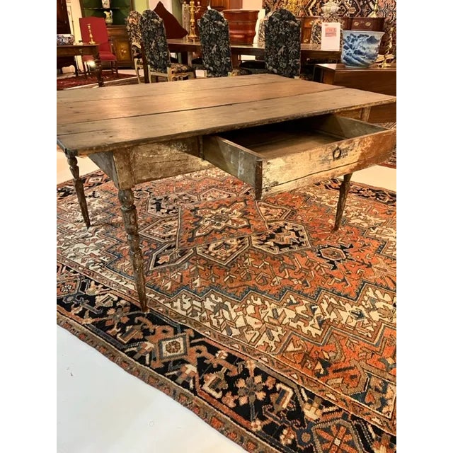 18th Century American Primitive Pine Table For Sale - Image 6 of 7