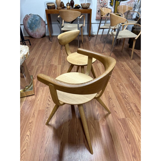 Sori Yonagi for Hida Bleached Oak Table and Chairs Reissue 2022 For Sale - Image 11 of 18
