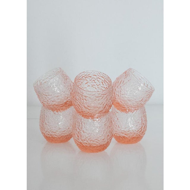 Pink Italian Tequila Glasses by Maryana Iskra, Set of 6 For Sale - Image 8 of 9