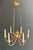 Traditional 1900s Empire Bronze with Golden Eagle Heads and Flame Chandelier For Sale - Image 3 of 12