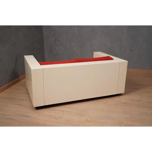 1960s Mod. Saratoga White and Red Sofa by Massimo Vignelli, 1964 For Sale - Image 5 of 13