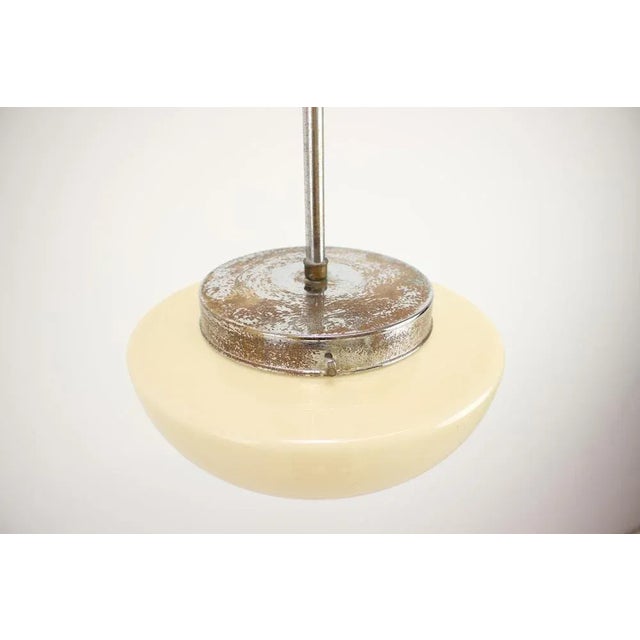 Functionalist / Art Deco Hanging Light, Former Czechoslovakia, 1930s For Sale - Image 11 of 13