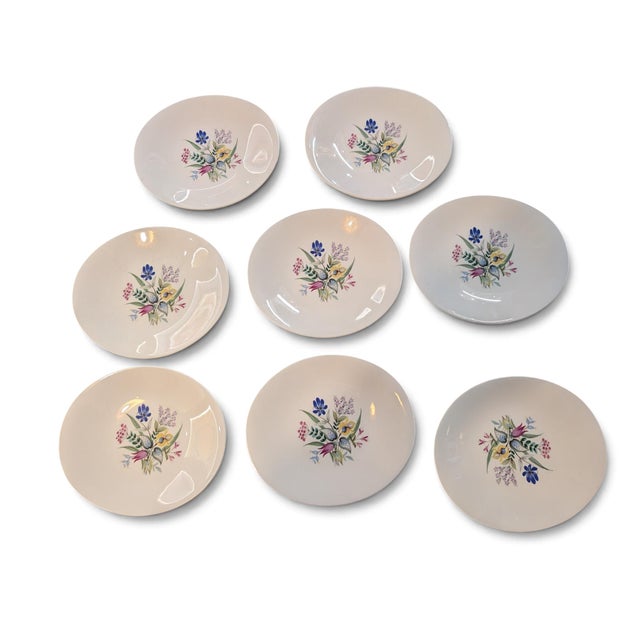 1950s Mid Century Modern Eva Zeisel Bouquet Pattern Hallcraft China Service for 8 - 48 pcs For Sale In Los Angeles - Image 6 of 8