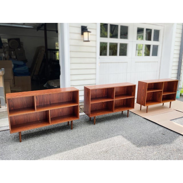 Brouer Møbelfabrik Danish Modern Rosewood Bookcases in the Style of Brouer Møbelfabrik - A Set of 3 For Sale - Image 4 of 18