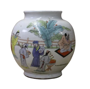 Chinese Graphic Ceramic Vase