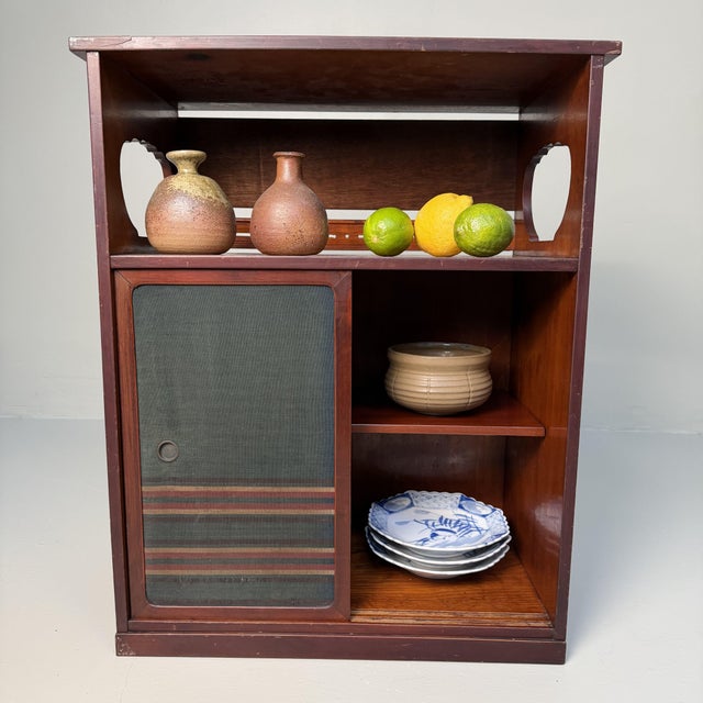 1930s Small Japanese Chadansu Cabinet with Sliding Doors, Japan, 1930s For Sale - Image 5 of 14