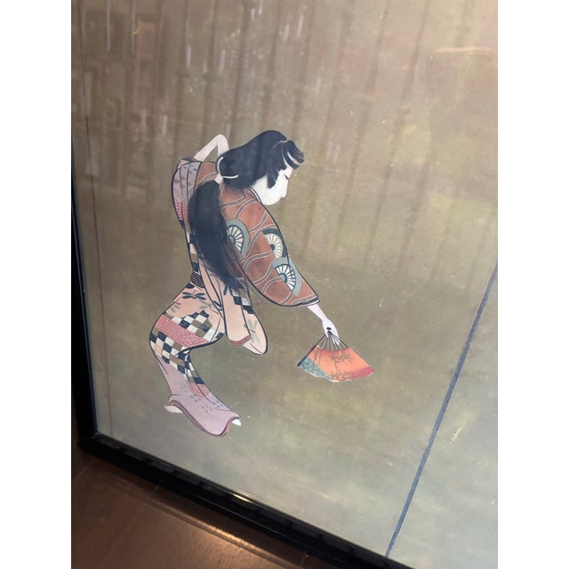Late 20th Century Chinoiserie Samurai Wall Art - A Pair For Sale In Chicago - Image 6 of 10