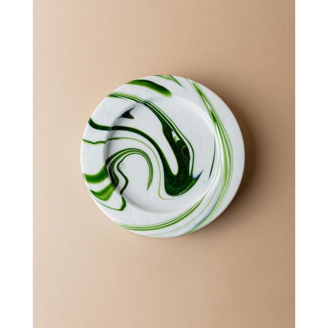 Vintage Murano Glass Bowl in Swirl Green by Sergio Asti for Venini, 1970s For Sale - Image 3 of 13